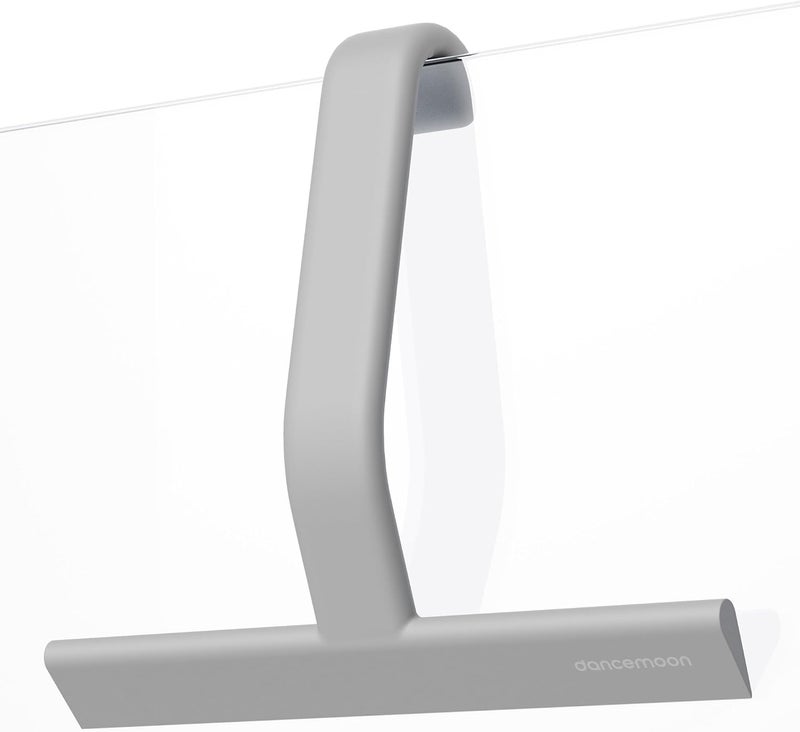 dancemoon JustHang Shower Squeegee for Glass Doors, All-One-Piece Silicone with Built-in Hook Design for Easy Hanging, Household Window Mirror Squeegee for Bathroom, Glass, Kitchen, Tile Wall, Car - Image 1